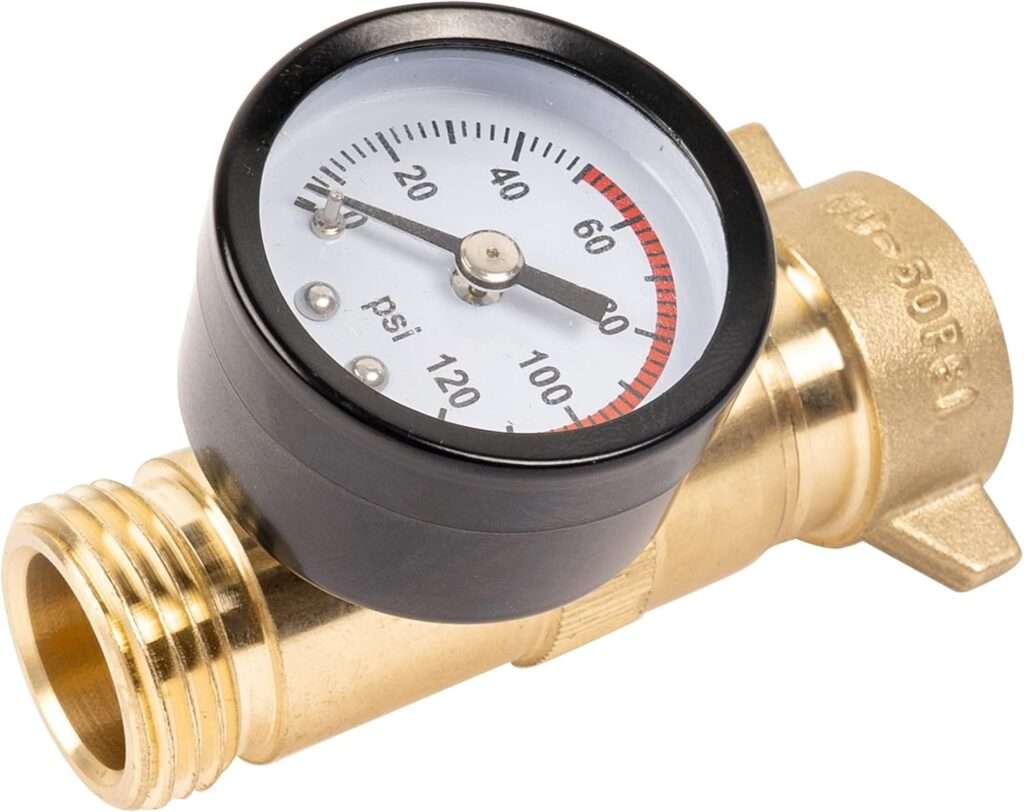 Hourleey Brass RV Water Pressure Regulator