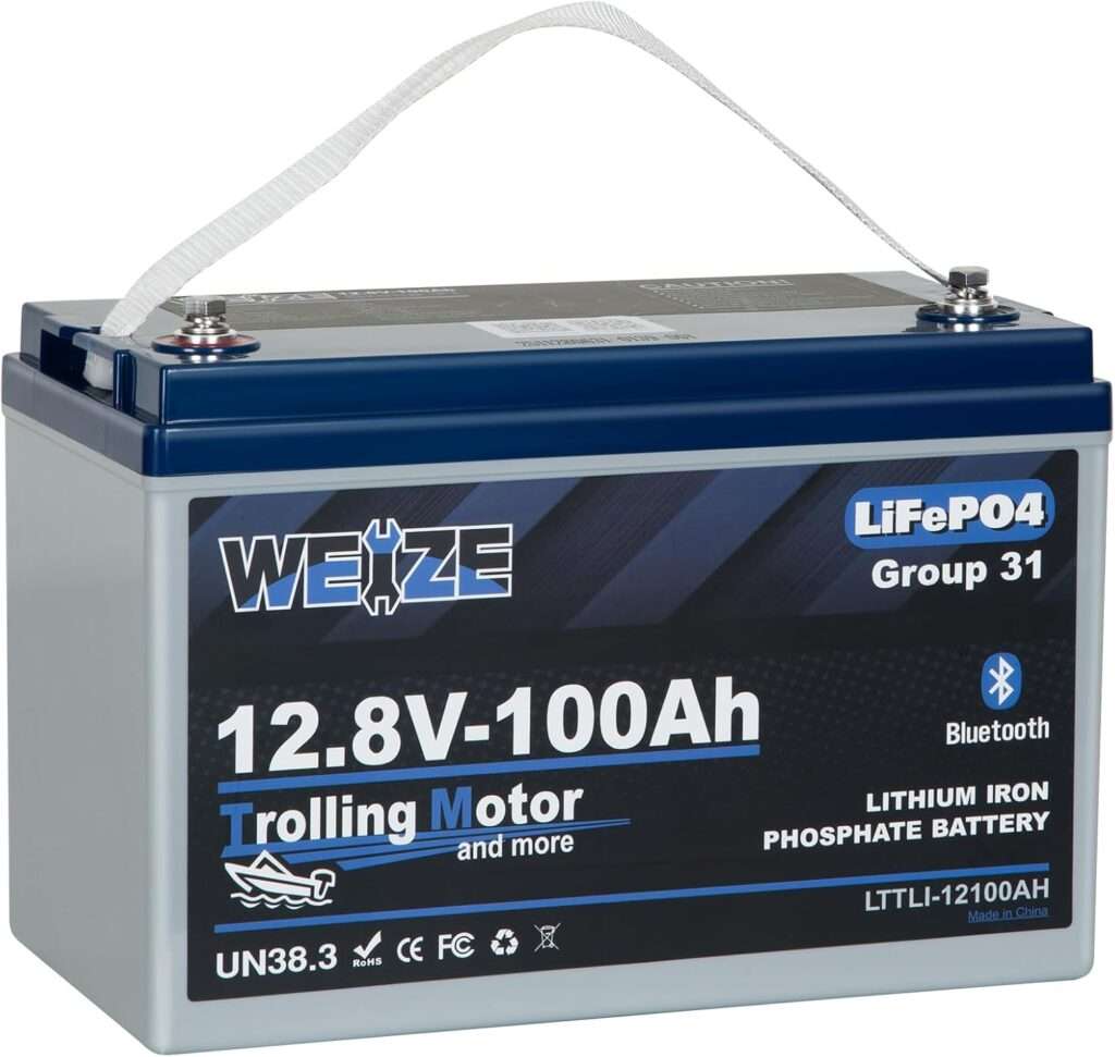 Weize 12V 100Ah Bluetooth Lithium Battery