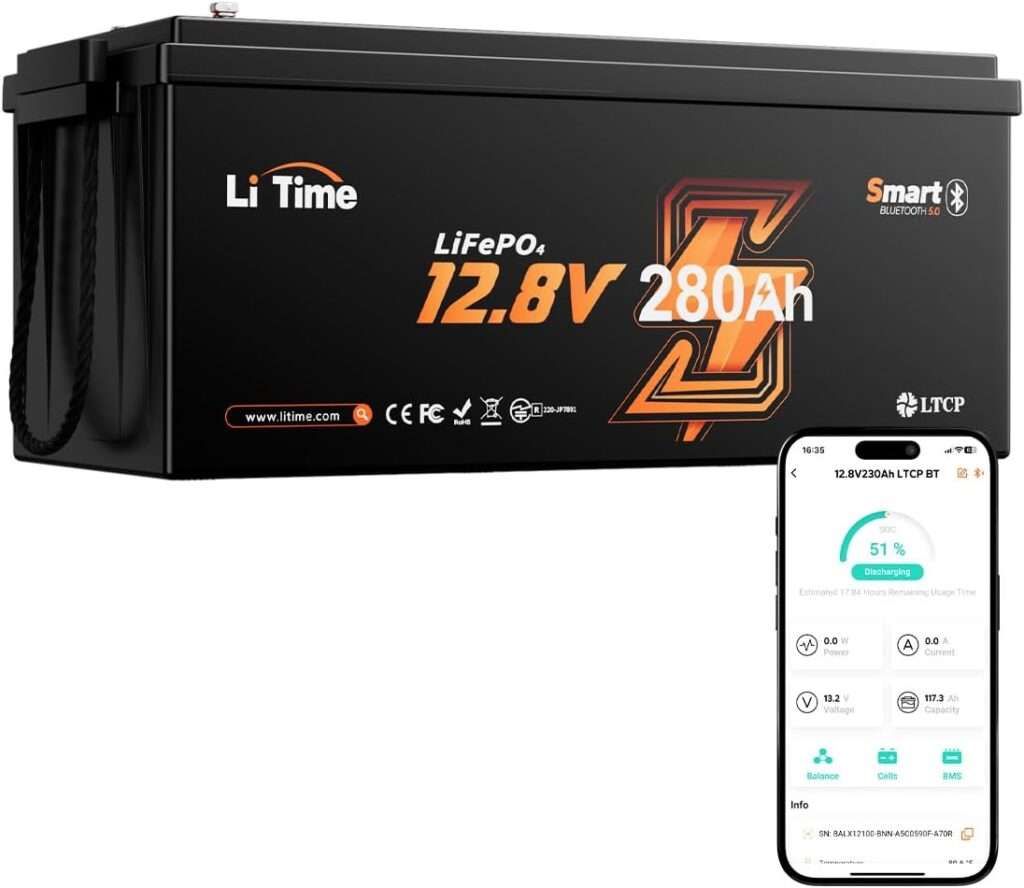 Litime 12V 280Ah LiFePO4 Lithium Battery
